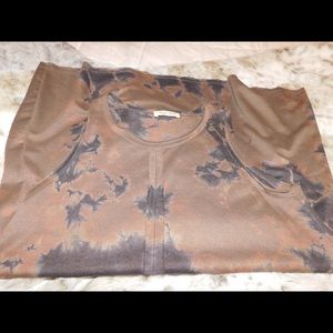 Brown & Navy TieDye Dress